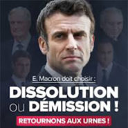 Démission ou destitution ? Il faut en finir !