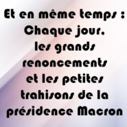 Et vous voudriez que je regarde les voeux de Macron ?